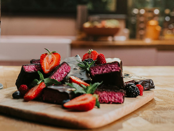 Barrita Saudável de Frutos Vermelhos e Coco